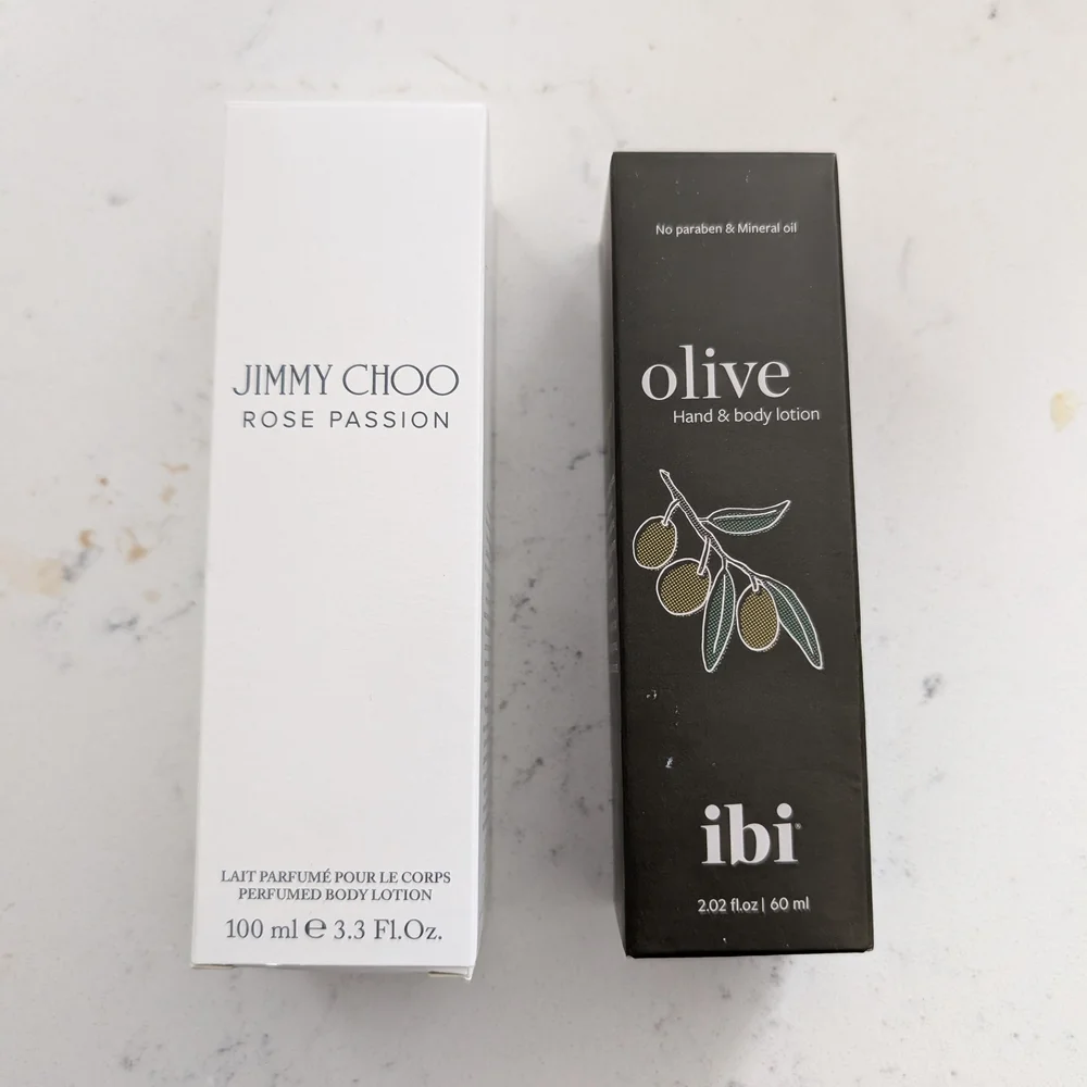 Jimmy Choo and Ibi Hand Lotions